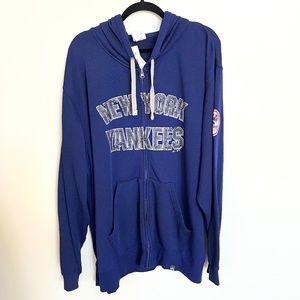 Majestic New York Yankees Reckoning Force Adult Fleece  Zip Up Mens 2XL NWT